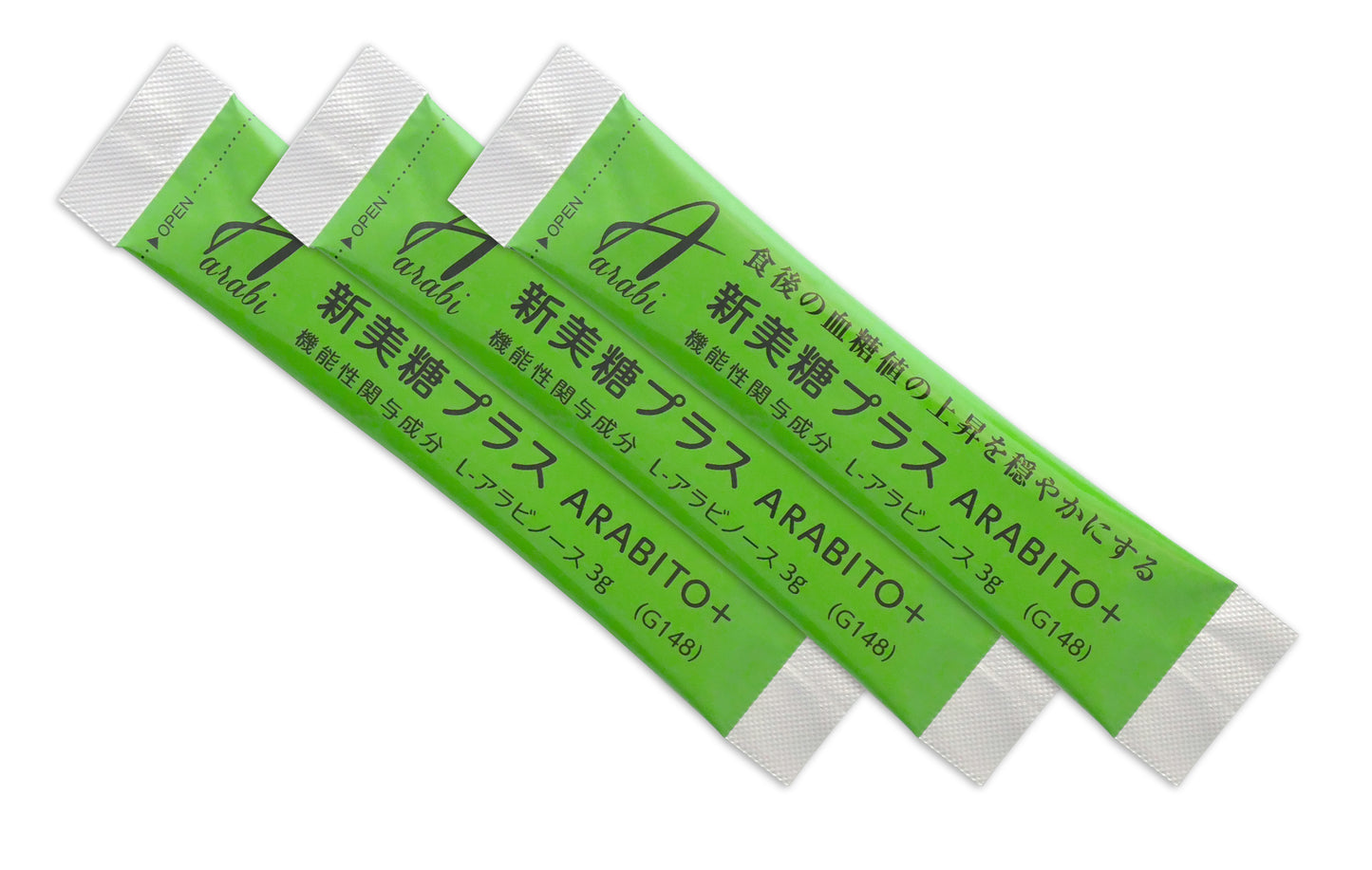 新美糖+(アラビトウプラス)　遺伝子組み換えでないトウモロコシ由来の甘味料【L-アラビノース】利用　 1箱40包(3g/1包)入 [機能性表示食品]