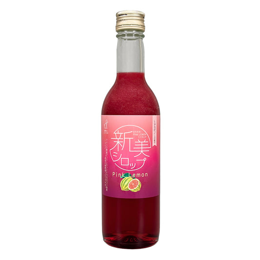 新美(アラビ)ピンクレモンシロップ350ml(希釈用)